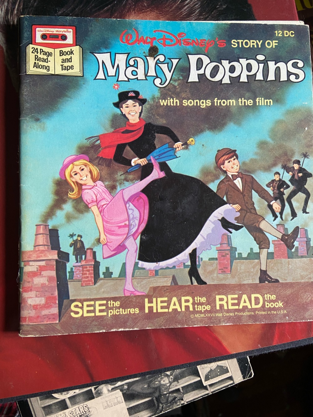 Vintage 70s 1970s Walt Disney Disney’s Kids Mary Poppins children’s book